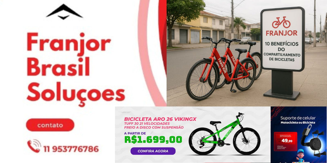 10 Motivos para Escolher alugar Franjor Bike por app em Guarulhos 🚲💨