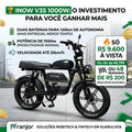 adesao conquiste -  entrada 400 + parcelas semanais ou mensais 200 Bicicleta Eletrica Inow V35 1000w Potencia 120km Autonomia
