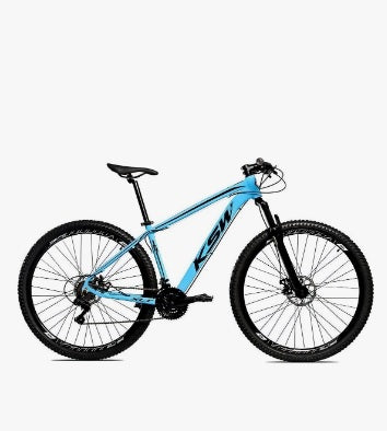 Bicicleta Alumínio Aro 29 Ksw 24v Freio Disco Xlt Cor Branco , preto e ver , azul ou cinza  Tamanho Do Quadro 19